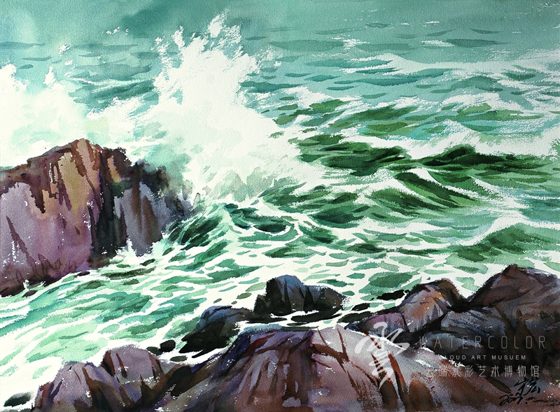 宋守宏 《海韵》 52*71cm 2001年